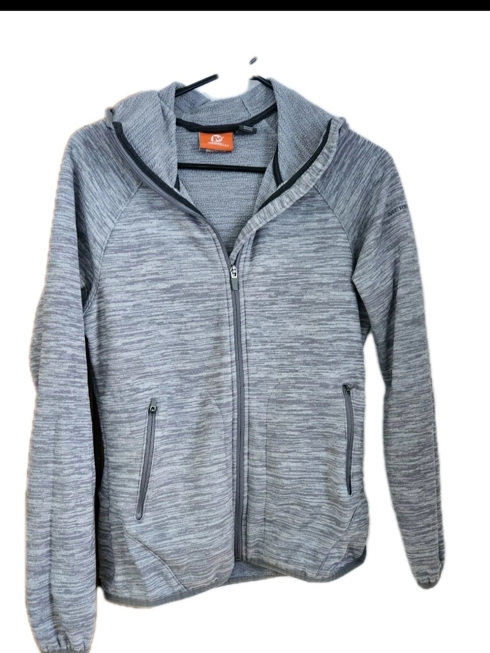 Merrell Heather Gray Fleece Zip Hoodie